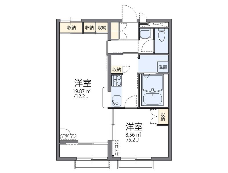 レオパレス小渕 間取図