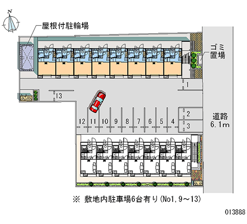 13888 Monthly parking lot