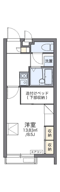 レオパレスＭＵＧＥＮ１０３０ 間取り図