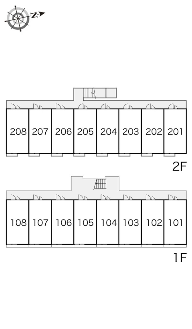 レオパレストルテンツァ 間取配置図