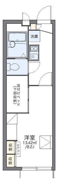 レオパレスオネスティー土井駅東 間取り図