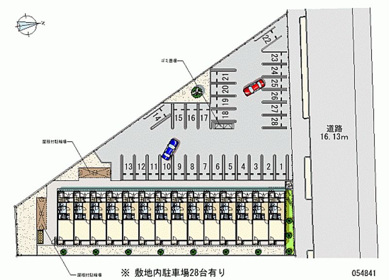 54841 Monthly parking lot