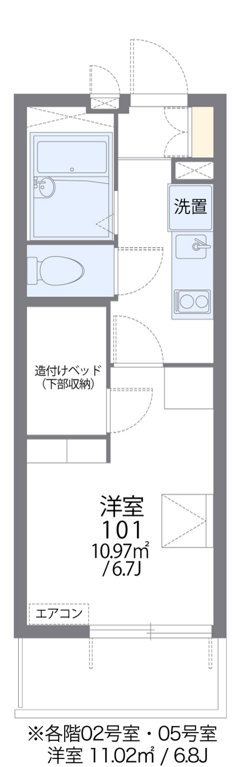 レオパレス千林 間取図