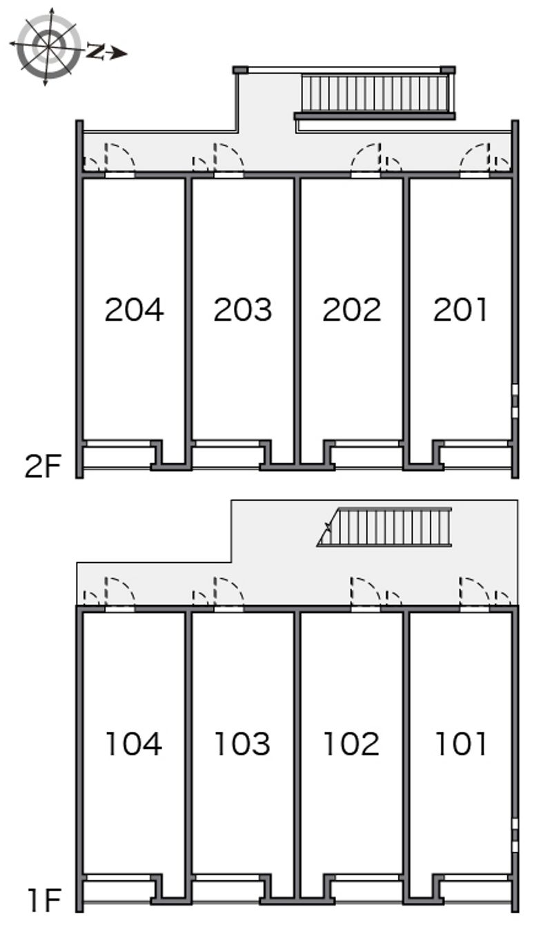 クレイノ杉山Ⅳ 間取配置図