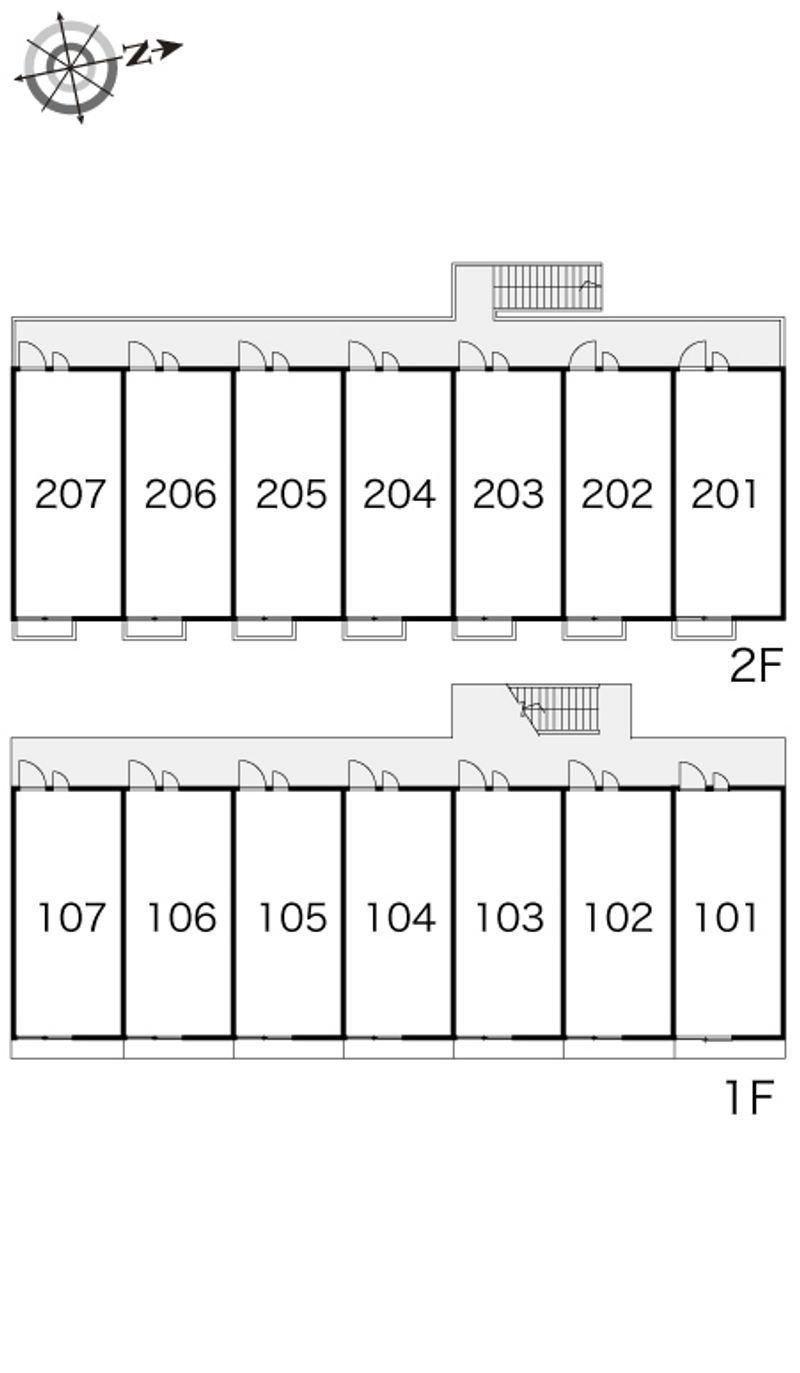 レオパレス福田 間取配置図