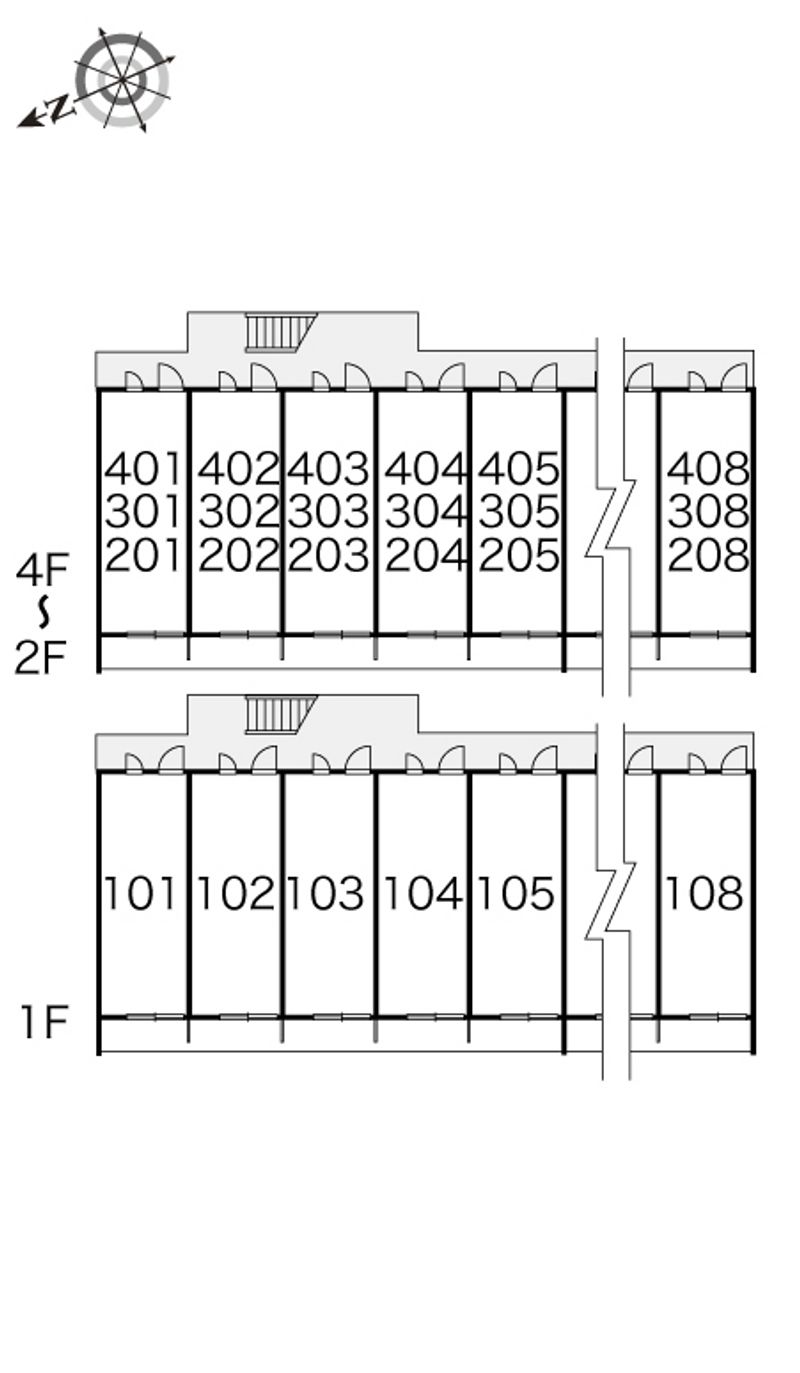 レオパレスＶＩＥＷ矢剣 間取配置図