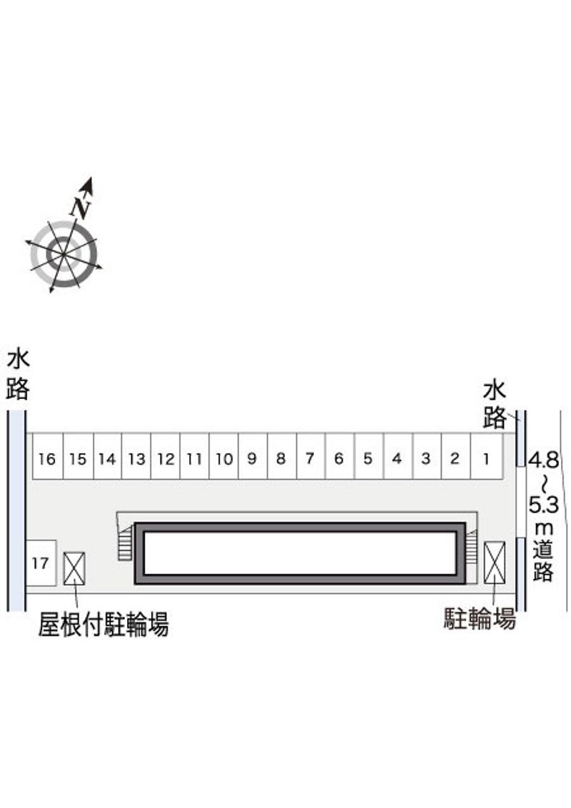レオパレスコスモス 駐車場