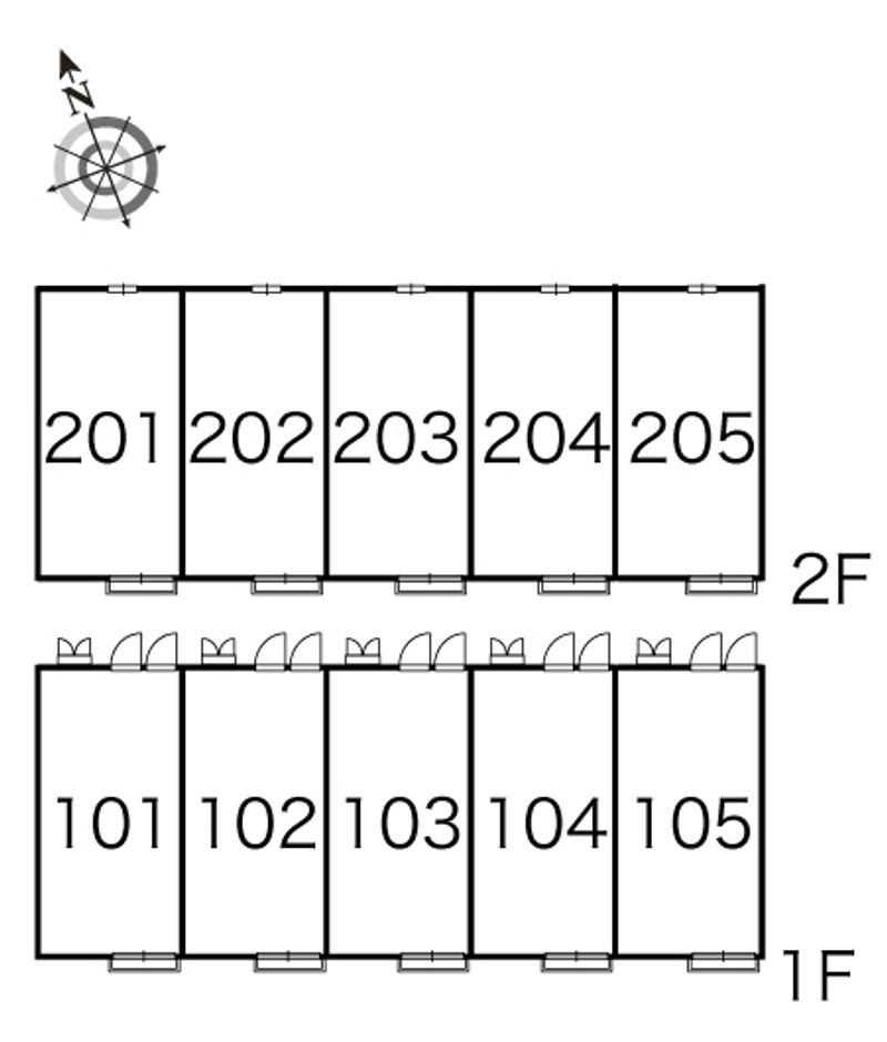レオパレスヴィゴーレ 間取配置図