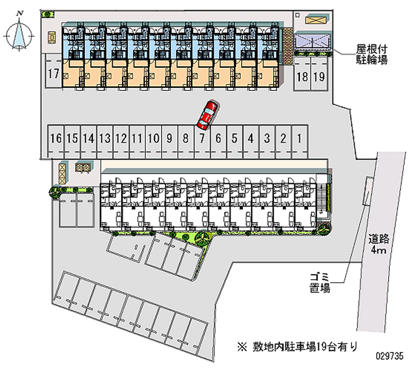 レオパレスＪＫ２ 月極駐車場