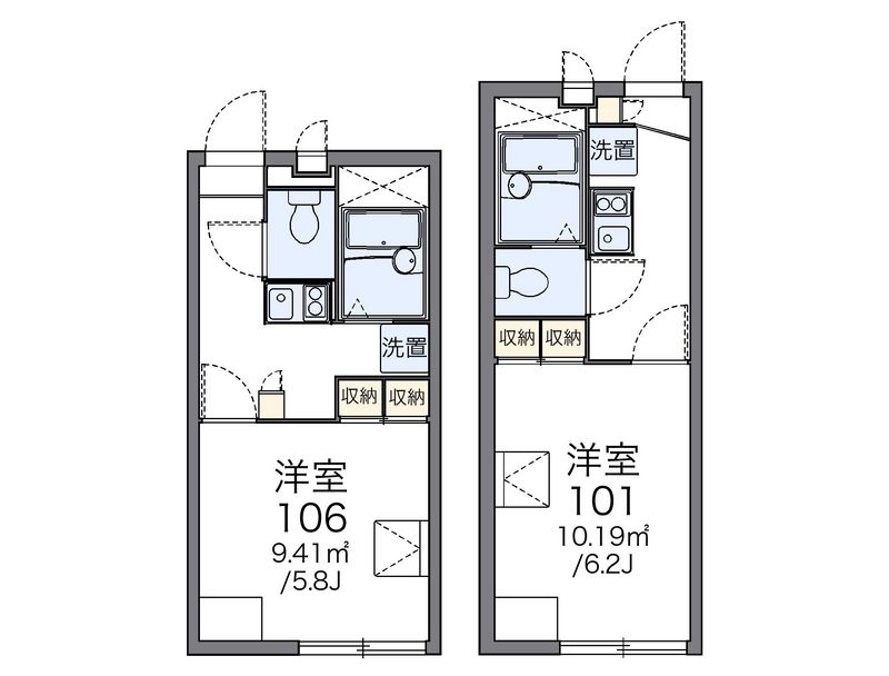 レオパレスコンフォートⅡ 間取図