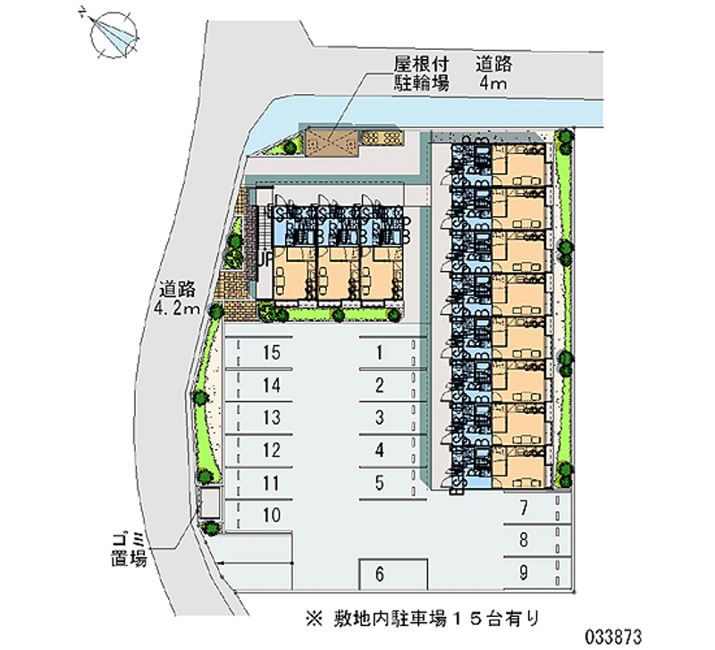 レオパレスＴＡＫＡＹＡＮＡＧＩ 月極駐車場