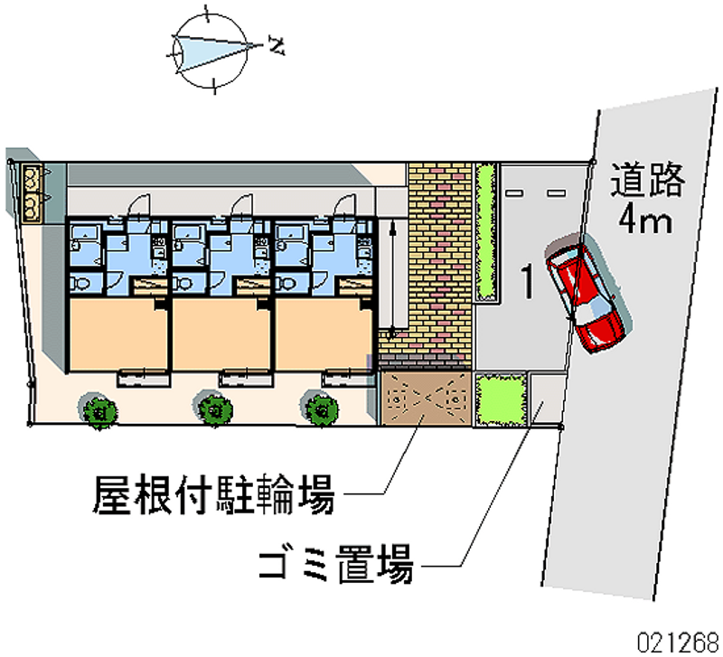 レオパレスグリーンヴェイル 月極駐車場