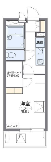 レオパレスシャルム宝 間取り図