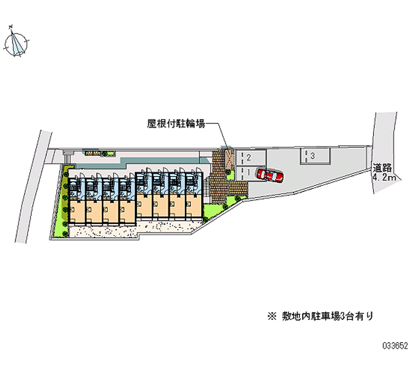 レオパレス森 月極駐車場