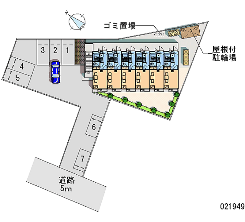 レオパレス青木 月極駐車場