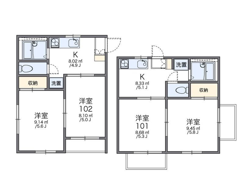 レオパレスドメーヌ 間取図