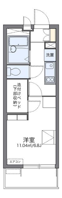 レオパレス白ゆり 間取り図