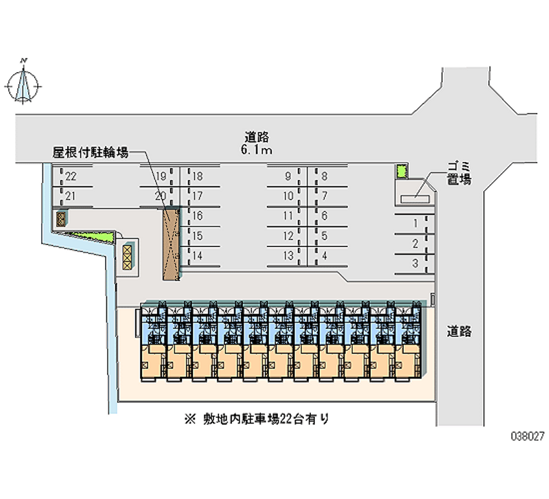 レオパレスカームパレス 月極駐車場