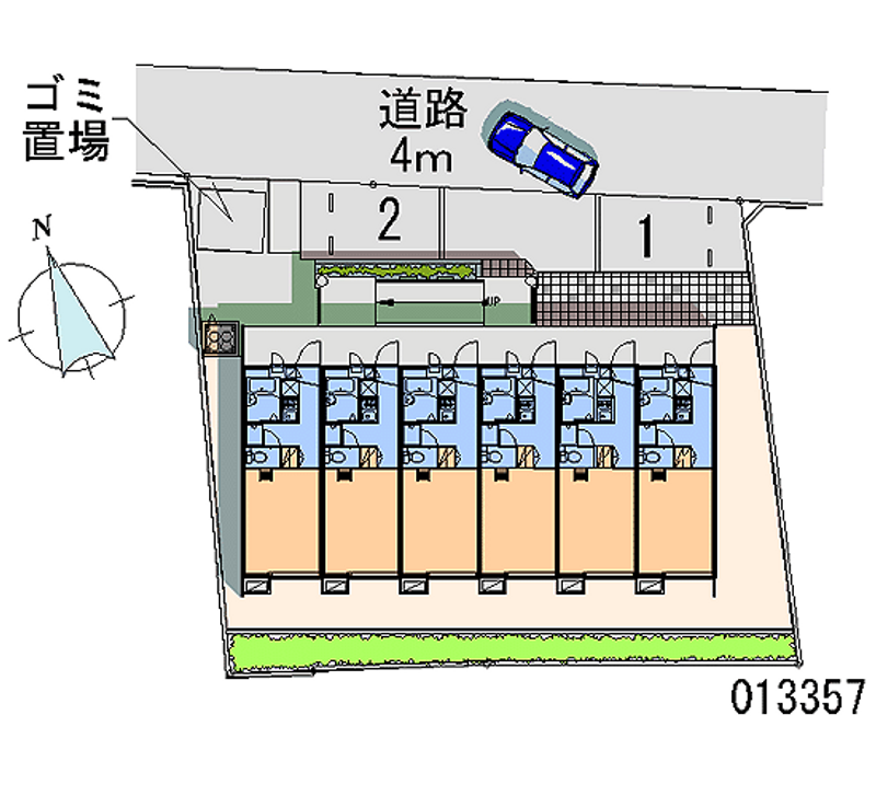 レオパレスハイツ小林 月極駐車場