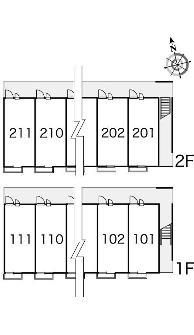 レオパレス仙台青葉Ⅱ 間取配置図