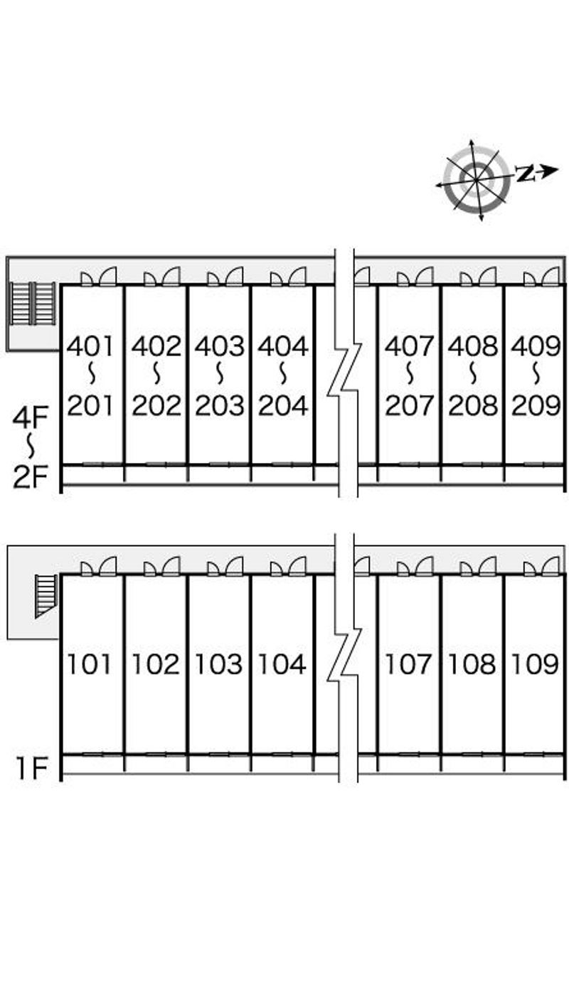 レオパレスゴールデンⅠ 間取配置図