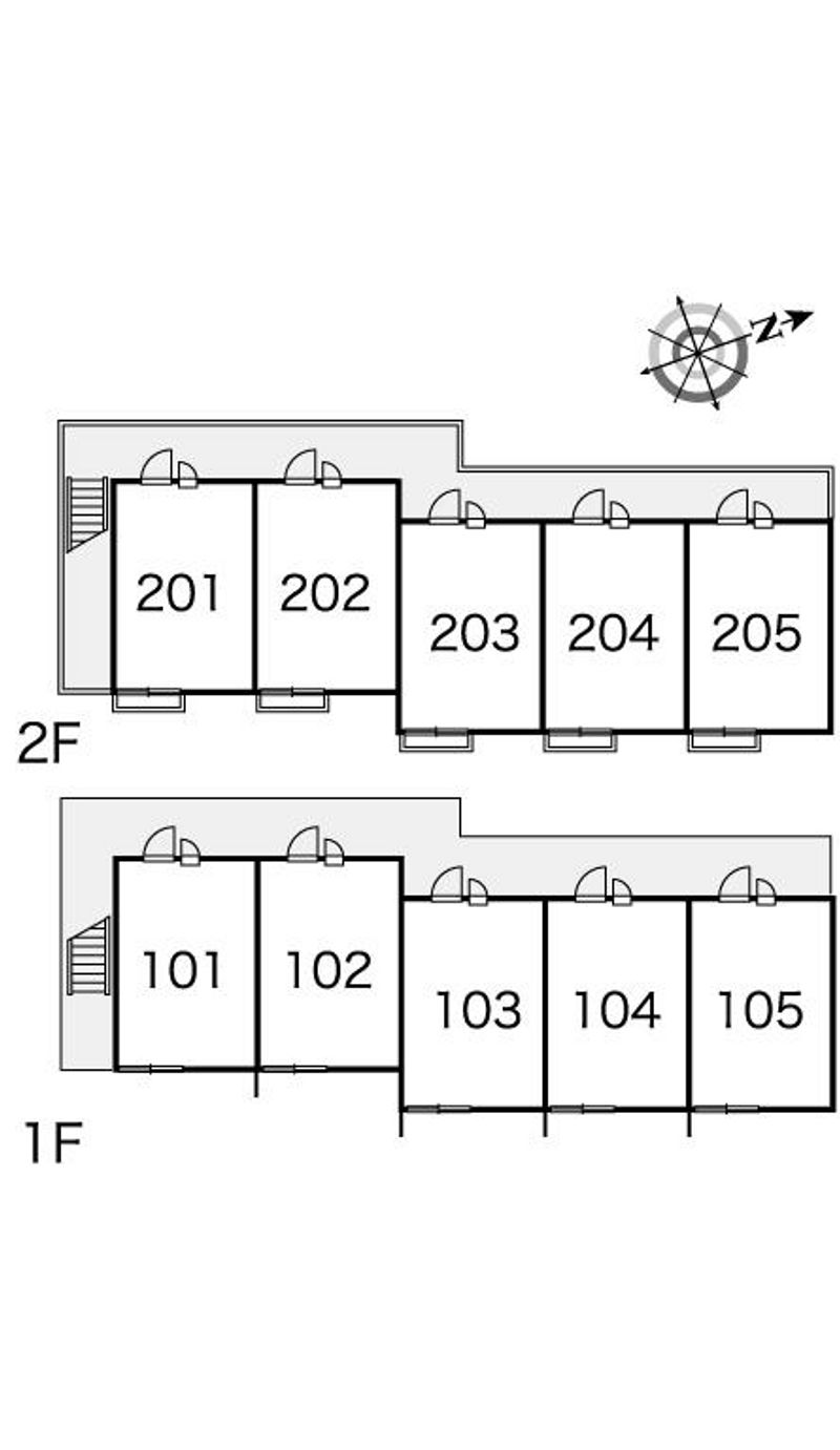 レオパレス高倉 間取配置図