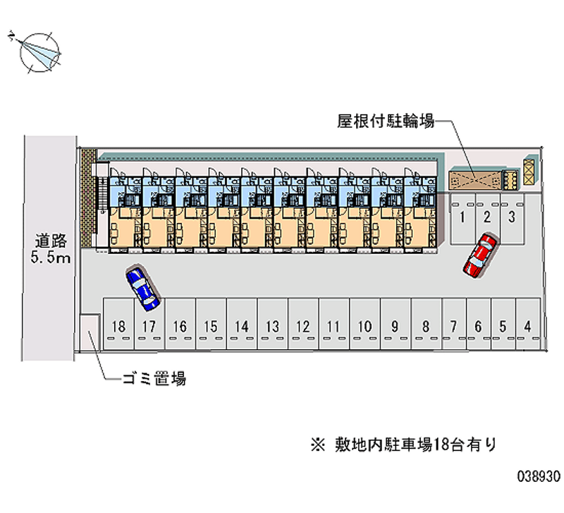 レオパレス福千荘 月極駐車場