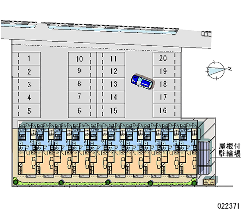 22371 Monthly parking lot