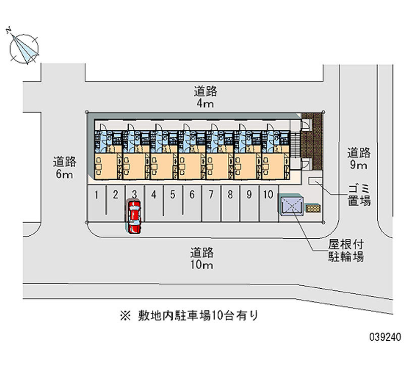 レオパレスルネッタ 月極駐車場