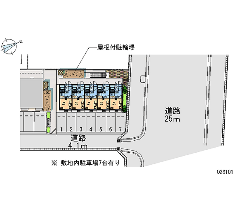 レオパレス火切塚Ⅱ 月極駐車場