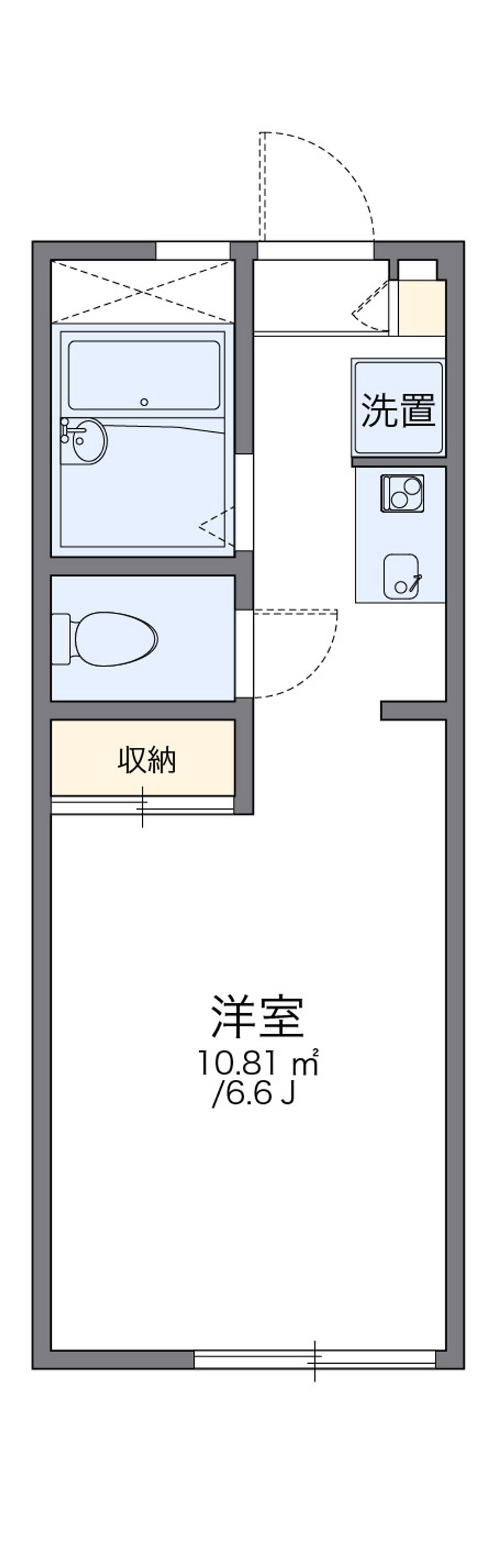 レオパレス鳴尾浜 間取図