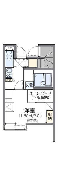 レオパレス平成Ⅱ 間取り図