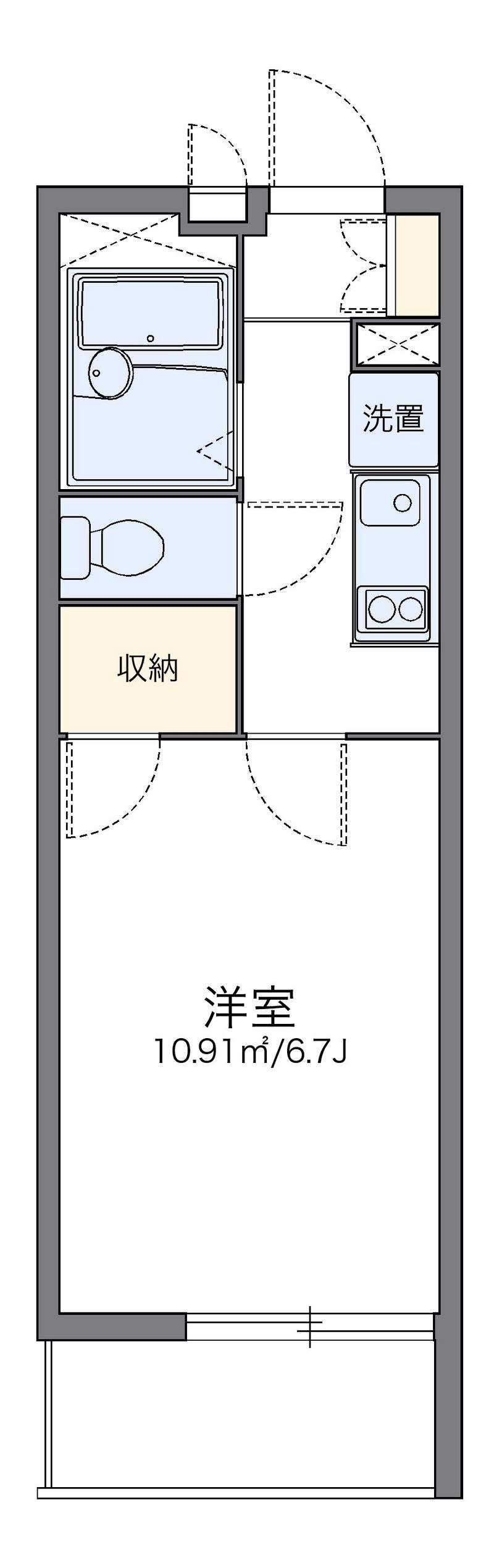 レオパレスサンライズ 間取図