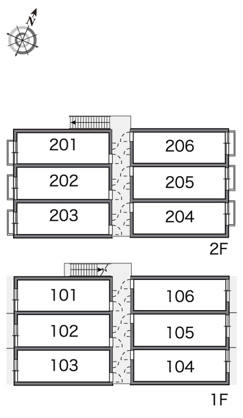 leopalace Hoshigaoka B 户型布局图