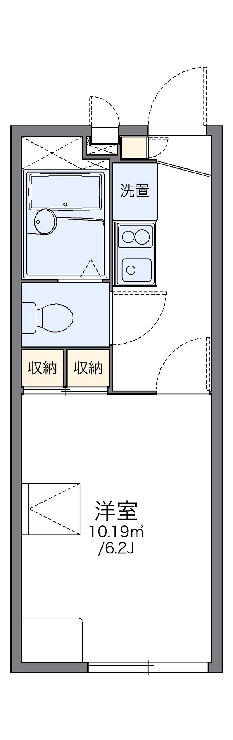 レオパレス高浜 間取図