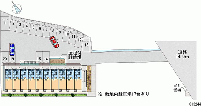 レオパレスＨＡＳＥＧＡＷＡⅡ 月極駐車場