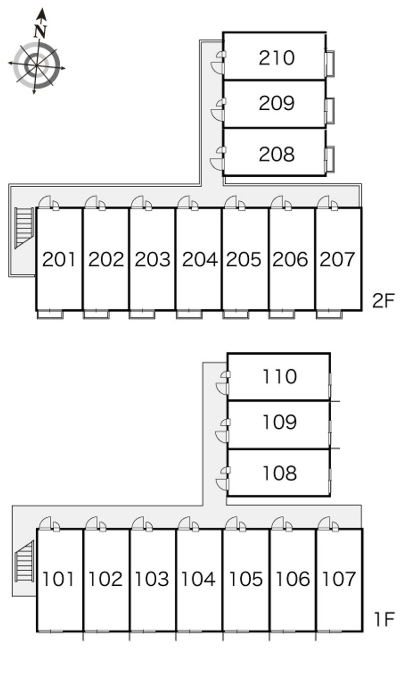 レオパレスＨＩＲＯ打田 間取配置図