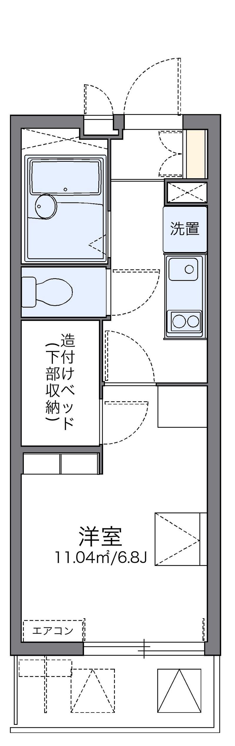 レオパレス広白岳 間取図