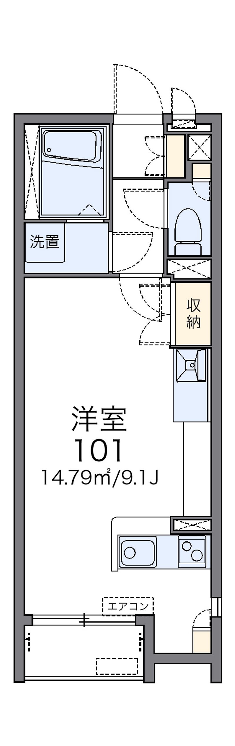レオネクストメニーウェル岡南 間取図