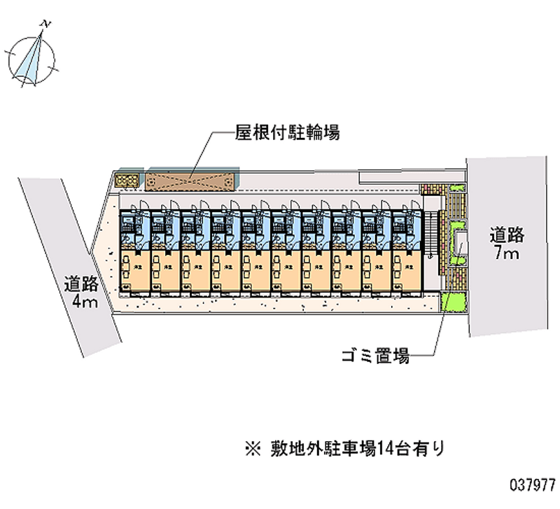 レオパレスベルツ 月極駐車場