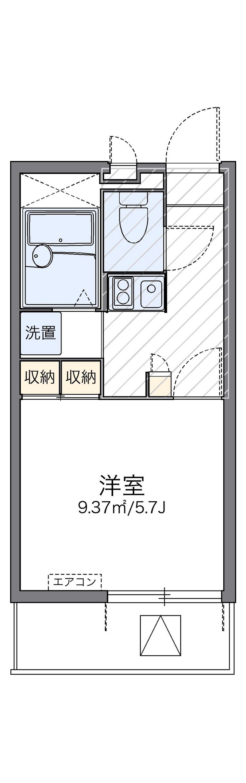 leopalace BOSHUKE Mizukasa Floor plan