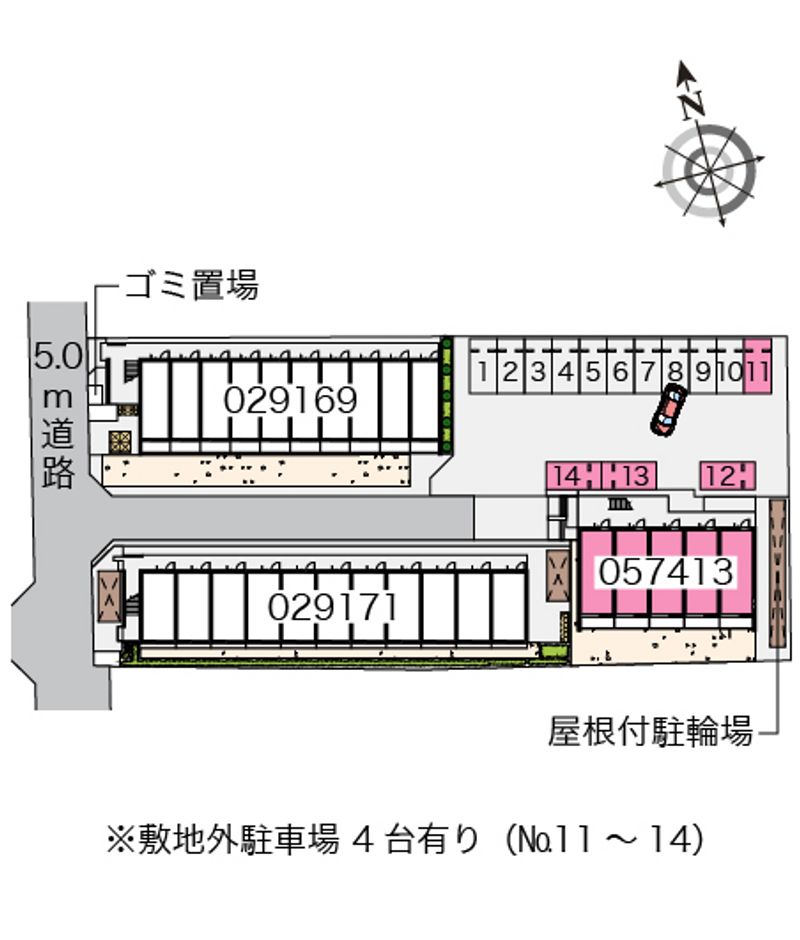 クレイノプラテリーアⅢ 配置図