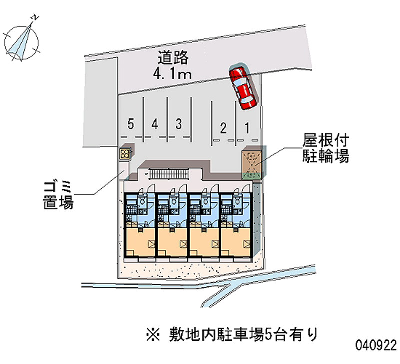 レオパレスフクシマⅡ 月極駐車場