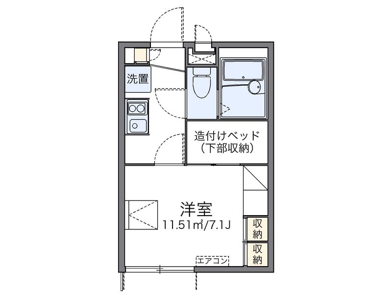 レオパレスクレール 間取図