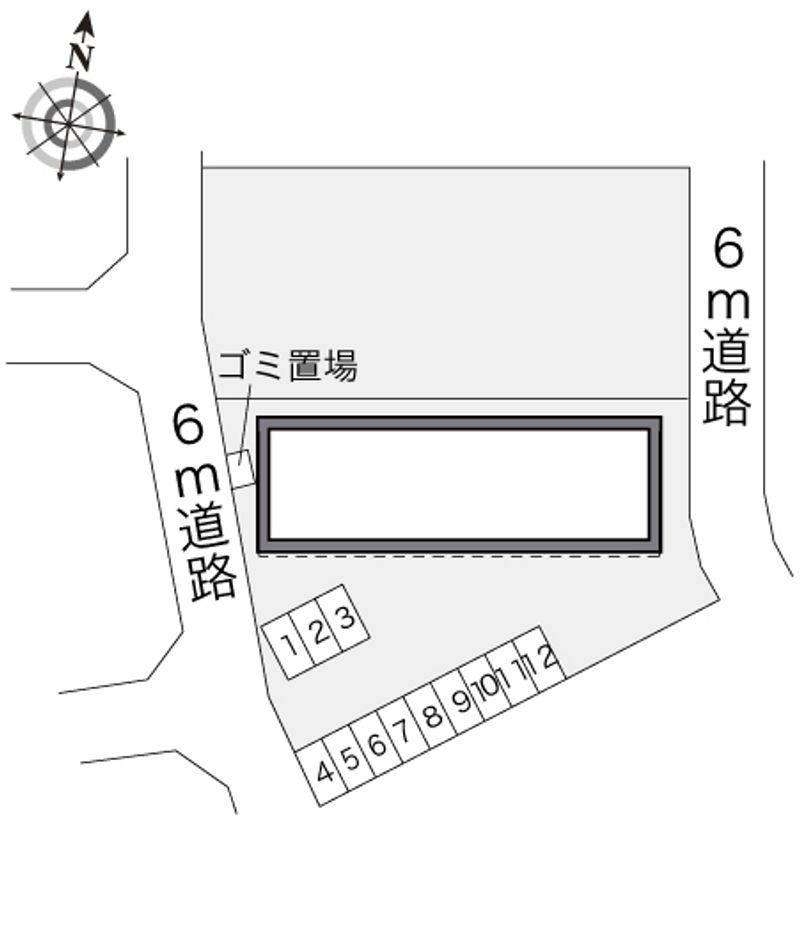 レオパレスやなせ 駐車場