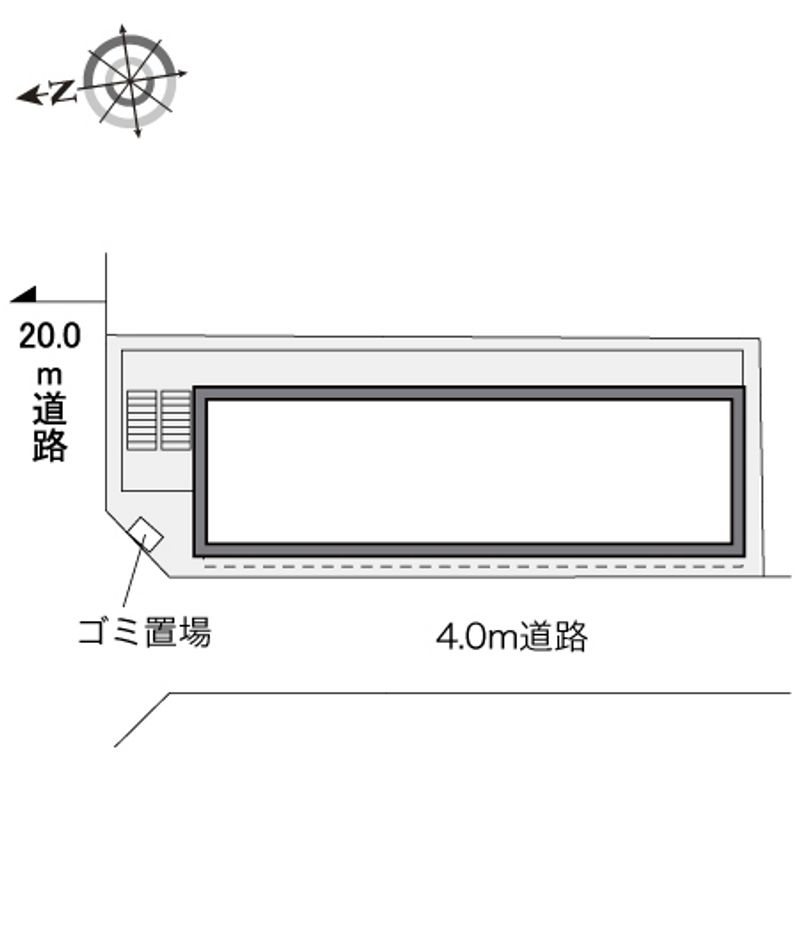 レオパレス谷保第三公園 配置図