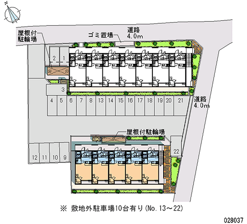 レオパレスラフォーレ風早Ⅱ 月極駐車場