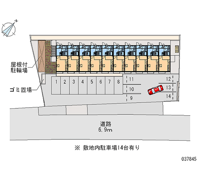 レオパレスＡＭＯＲＥ加古川 月極駐車場