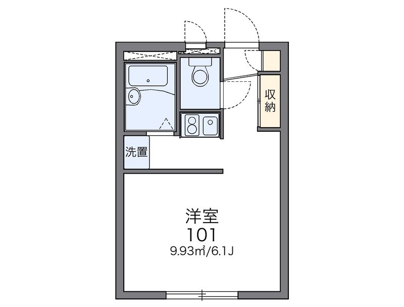 レオパレスアクア 間取図