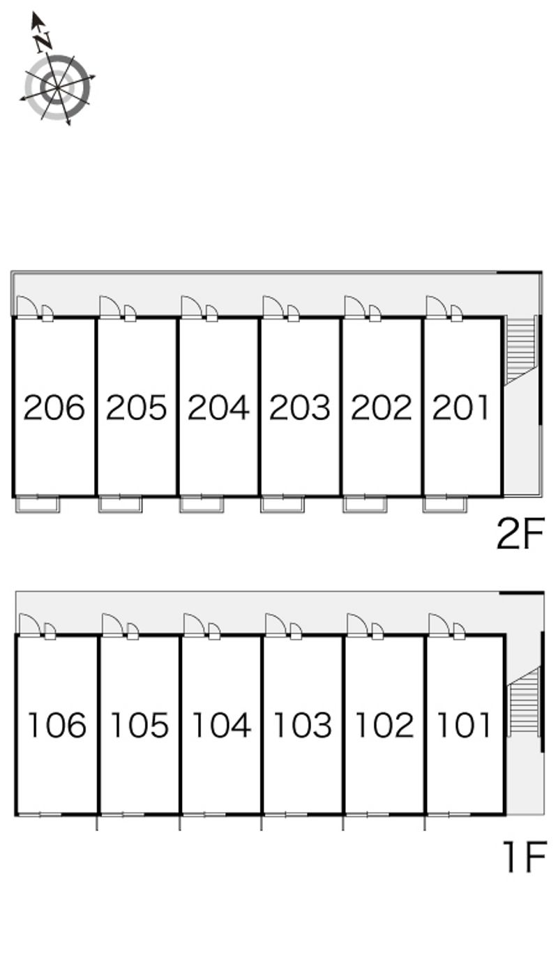 レオパレス雫 間取配置図